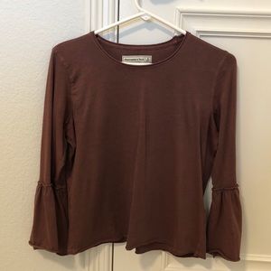 Abercrombie & Fitch babydoll cropped shirt